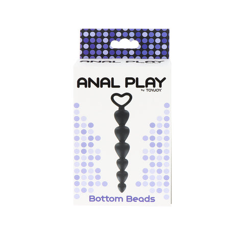 ToyJoy Anal Beads Flexible Silicone Bottom Beads Black > Anal Range > Anal Beads
