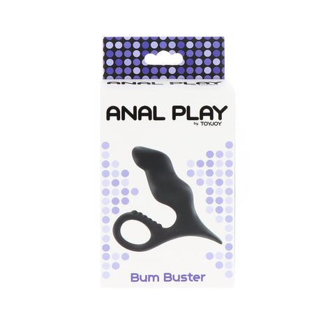 ToyJoy Bum Buster Prostate Massager Black Silicone Textured > Anal Range > Prostate Massagers
