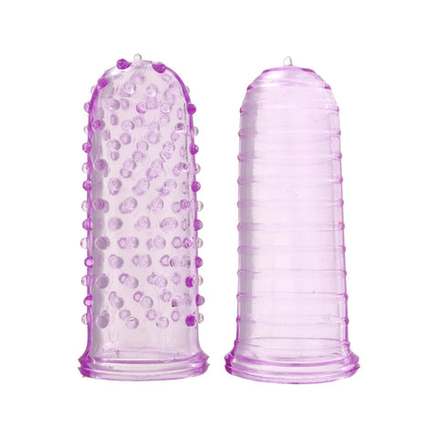 ToyJoy Purple Finger Tickler Sleeve Tpr Body Safe 3.5 Inch Default Title > Sex Toys For Ladies > Clitoral Vibrators and Stimulators