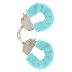ToyJoy Furry Fun Wrist Cuffs Aqua Default Title > Bondage Gear > Handcuffs