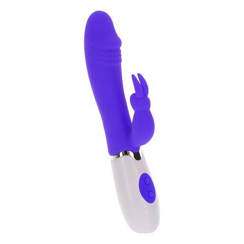 ToyJoy Funky Rabbit Silicone Vibrator Purple 4 Modes