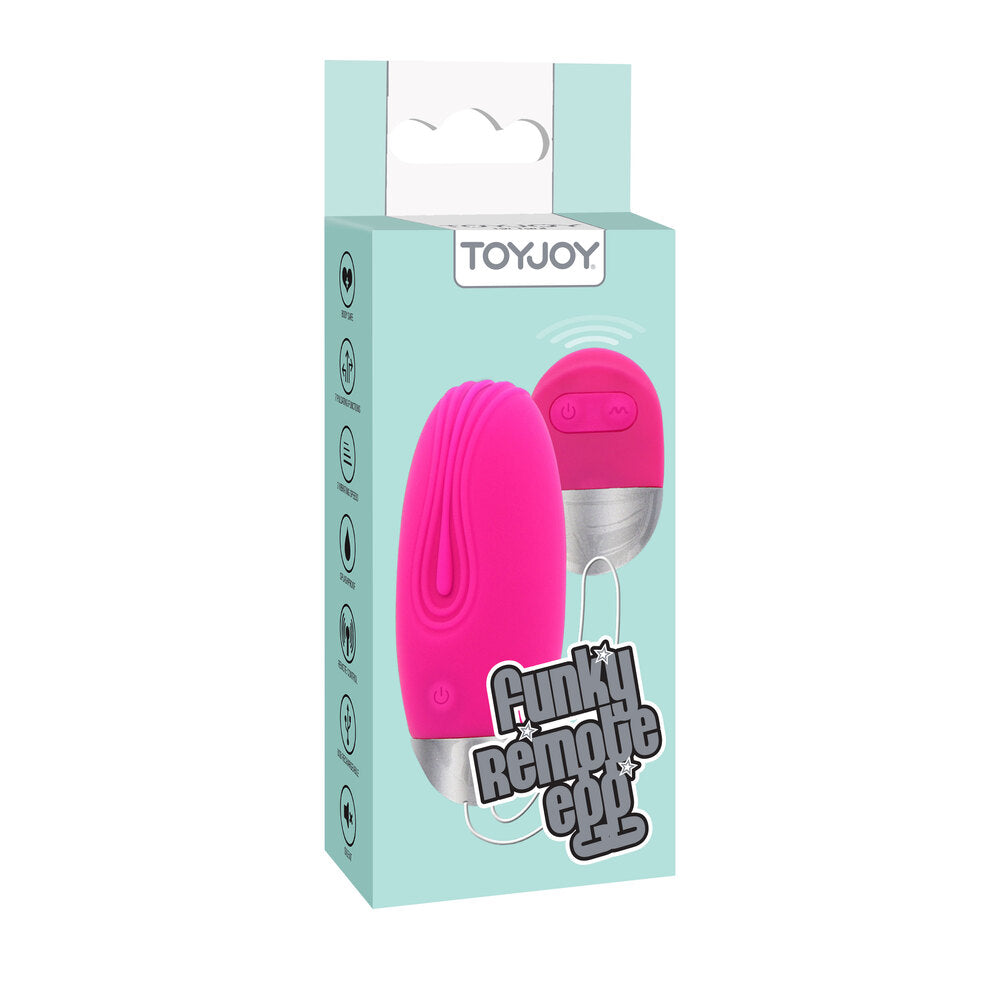 ToyJoy Funky Remote Egg Vibrator Pink Rechargeable Mini EGGS