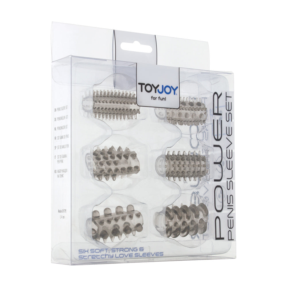 ToyJoy Power Penis Sleeve Set Grey Stretch Jelly 6pc > Sex Toys For Men > Penis Sleeves