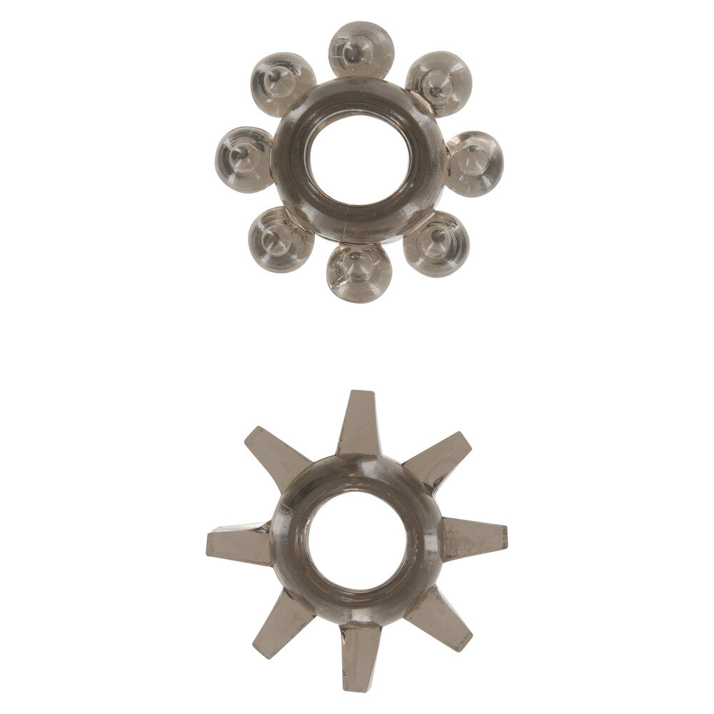 ToyJoy Power Stretchy Cock Rings Set Of Two TPE Waterproof Default Title COCK RING Set