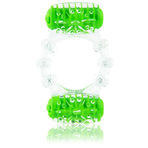 Two-O Blue Dual Vibrating Pleasure Ring – Rechargeable Silicone Vibrating Ring > Cock Ring > Vibrating