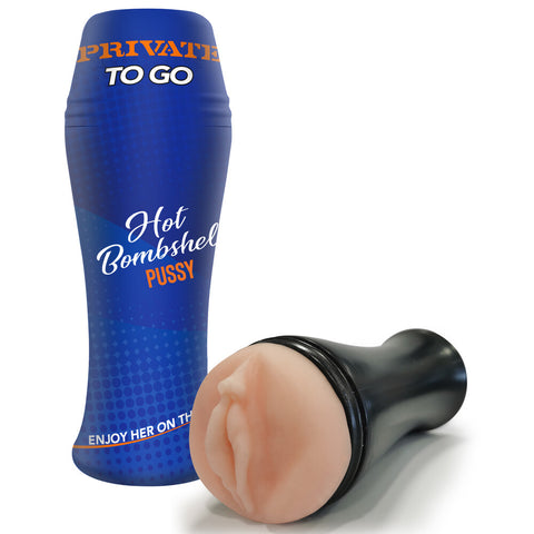 Private Hot Bombshell To Go – Compact Travel Masturbator Default Title > Sex Toys For Men > Masturbators > Vibrating