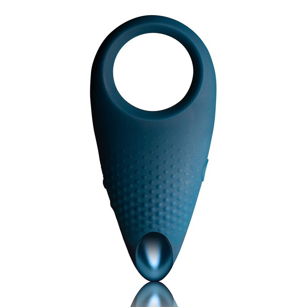Rocks Off Empower MenX Vibrating Rechargeable Cock Ring Blue Default Title > Sex Toys For Men > Love Ring Vibrators