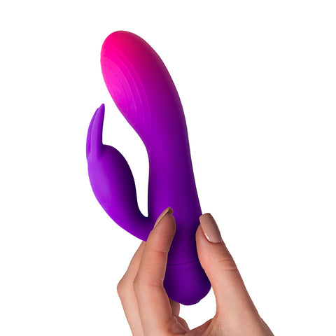 Rocks Off GloGirl Rechargeable Dual Rabbit Vibrator VIBRATORS-RABBIT