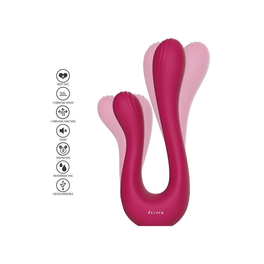 Xocoon Sync Sensation Dual Head Vibrator 10 Patterns VIBRATORS-RABBIT-MULTI