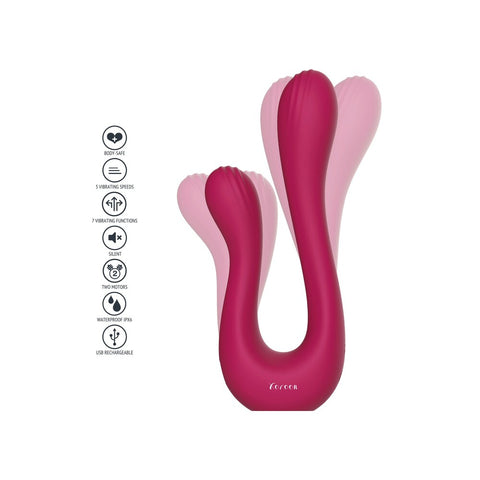 Xocoon Sync Sensation Dual Head Vibrator 10 Patterns VIBRATORS-RABBIT-MULTI