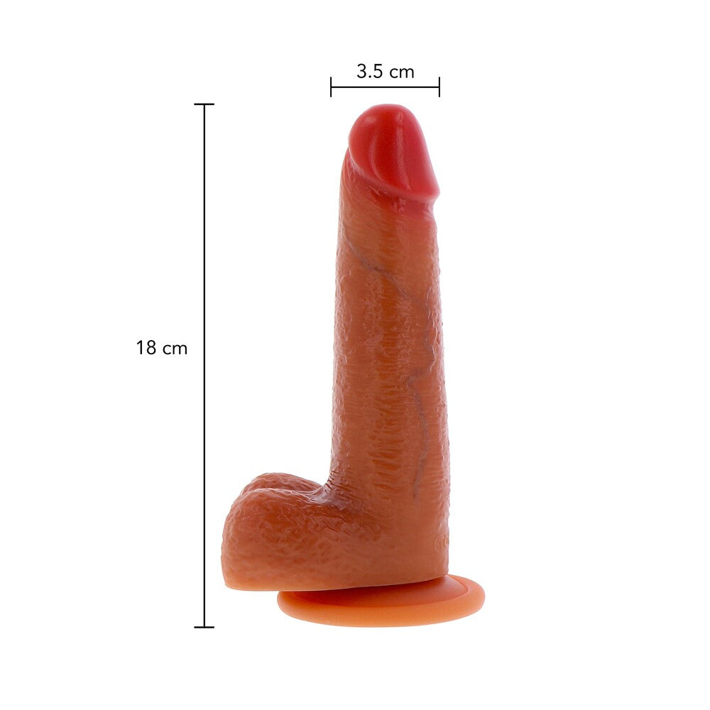 ToyJoy Get Real Silicone Foreskin Slide Dual Density Dildo > Realistic Dildos and Vibes > Realistic Dildos