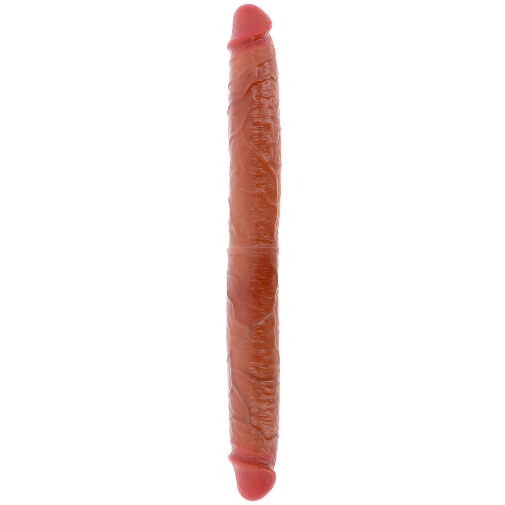 ToyJoy Get Real Silicone Foreskin Double Dong 18 Inch Default Title > Realistic Dildos and Vibes > Double Dildos