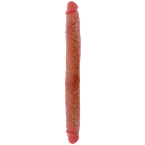 ToyJoy Get Real Silicone Foreskin Double Dong 18 Inch Default Title > Realistic Dildos and Vibes > Double Dildos