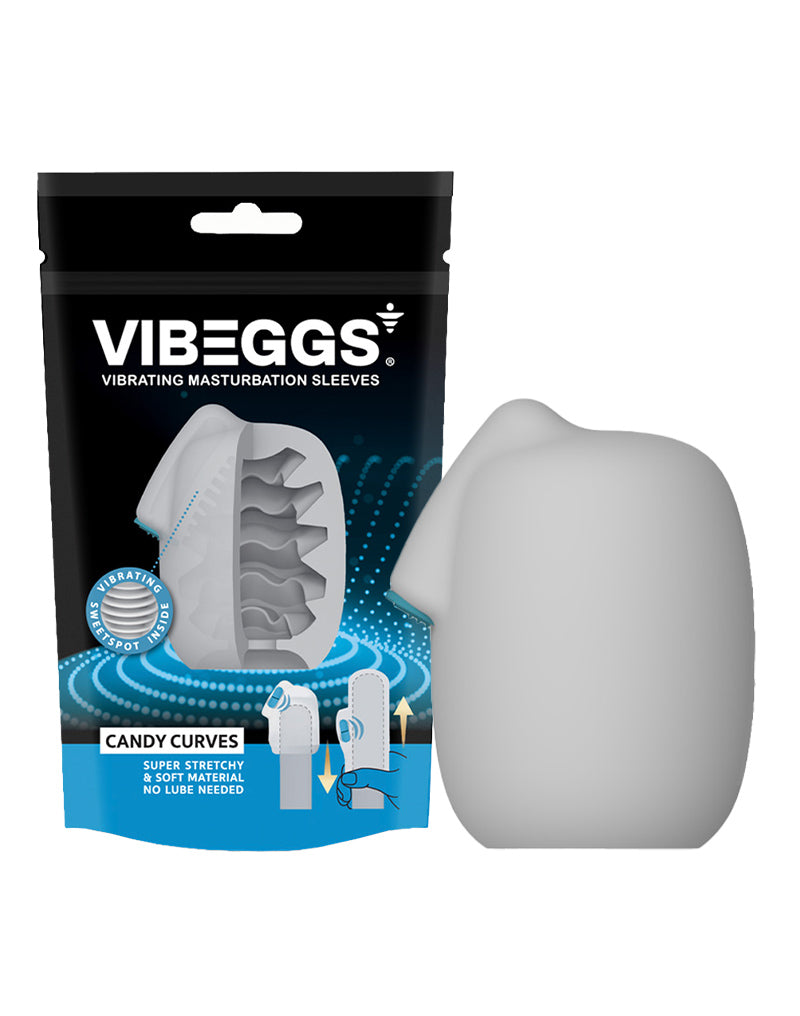 Vibeggs Candy Curves Five Textures Vibrating Masturbation Sleeve Default Title > Sex Toys For Men > Masturbators > Vibrating