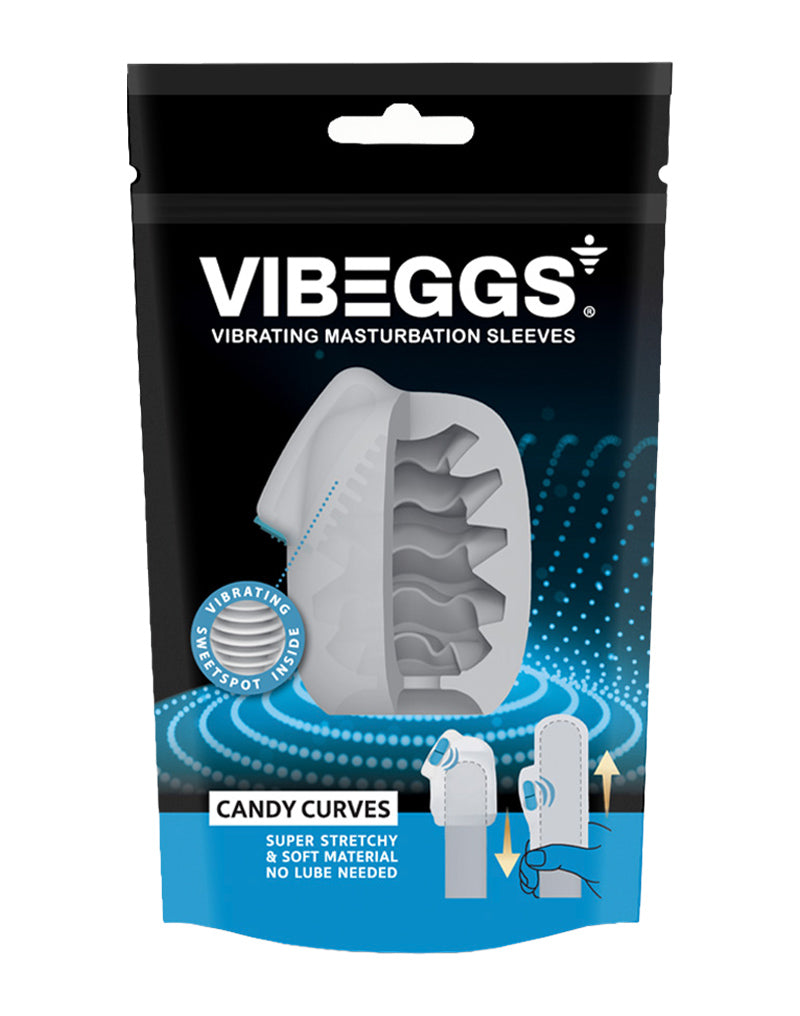 Vibeggs Candy Curves Five Textures Vibrating Masturbation Sleeve > Sex Toys For Men > Masturbators > Vibrating