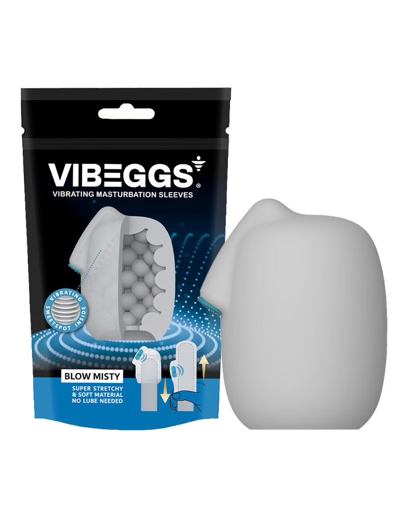 VibeGGs Blow Misty – Vibrating Textured Masturbation Sleeve Default Title > Sex Toys For Men > Masturbators > Vibrating