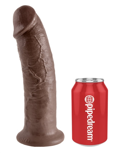 Pipedream King Cock 10 Inch Suction Sensation Dildo - Brown