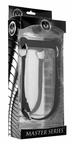 Master Series Mr. Ed Lockable Silicone Horse Bit Gag – Adjustable Silicone Gag Black > Bondage Gear > Gags and Bits
