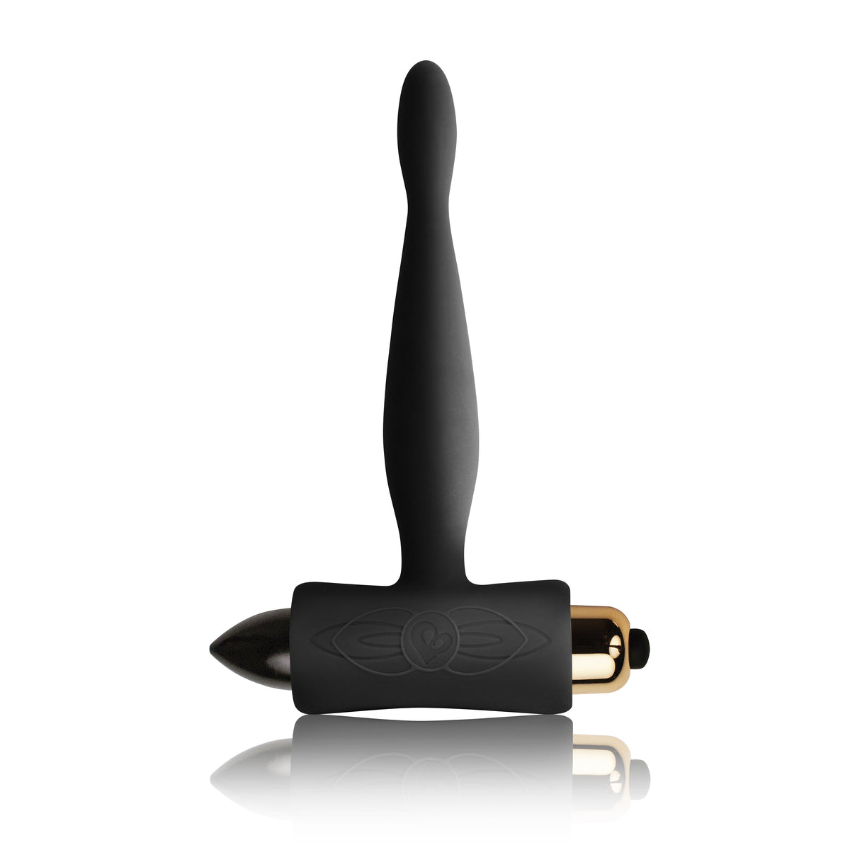 Petite Sensations Teazer Black Soft Silicone Vibrator Black Butt Plugs - Vibrating