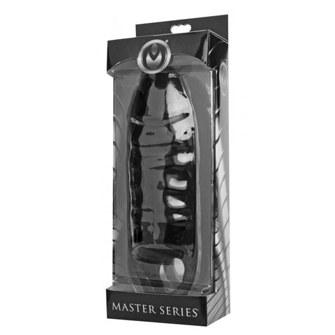 XL Black Mamba Cock Sheath 7 Inch Insertable Adult Sex Toy Black SLEEVES