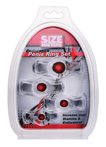 Size Matters Endurance Penis Ring Set With Four Sizes COCK RING Set