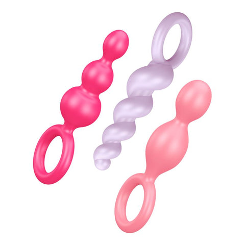 Satisfyer Booty Call Set Of 3 Multicolour Anal Plugs > Anal Range > Anal Beads