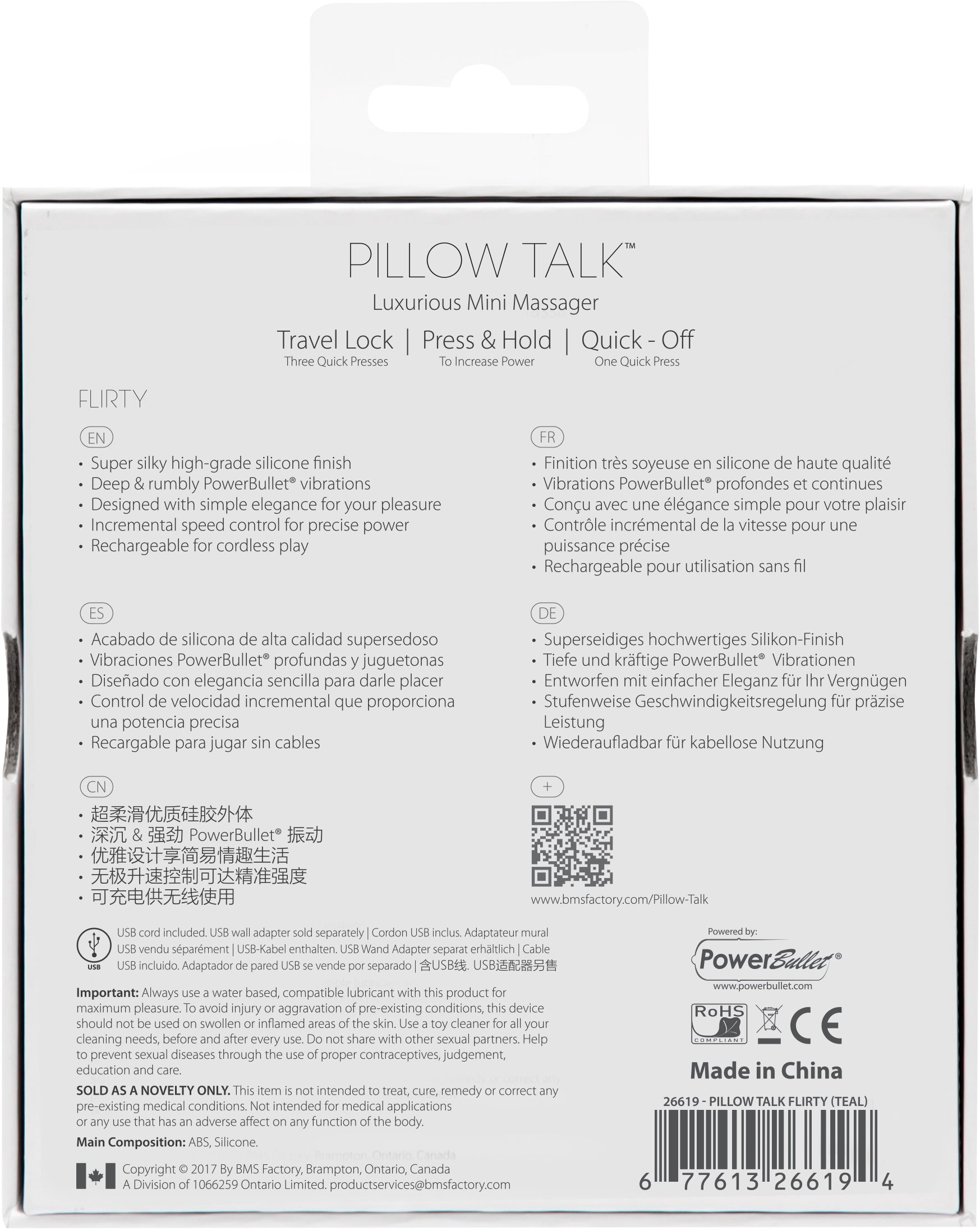 Pillow Talk Flirty Teal Vibrator for Playful Exploration Vibrators