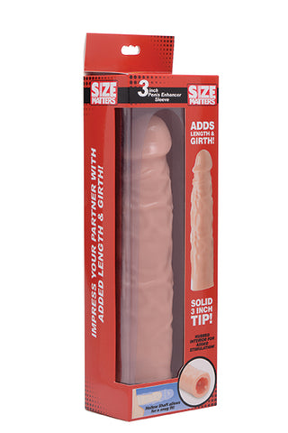 3in Flesh Penis Enhancer Sleeve for Extra Length and Girth Flesh SLEEVES