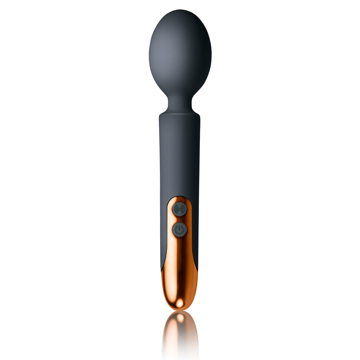 Oriel Rechargeable Wand Black Mini Massager with 10 Modes Black Electric Massager