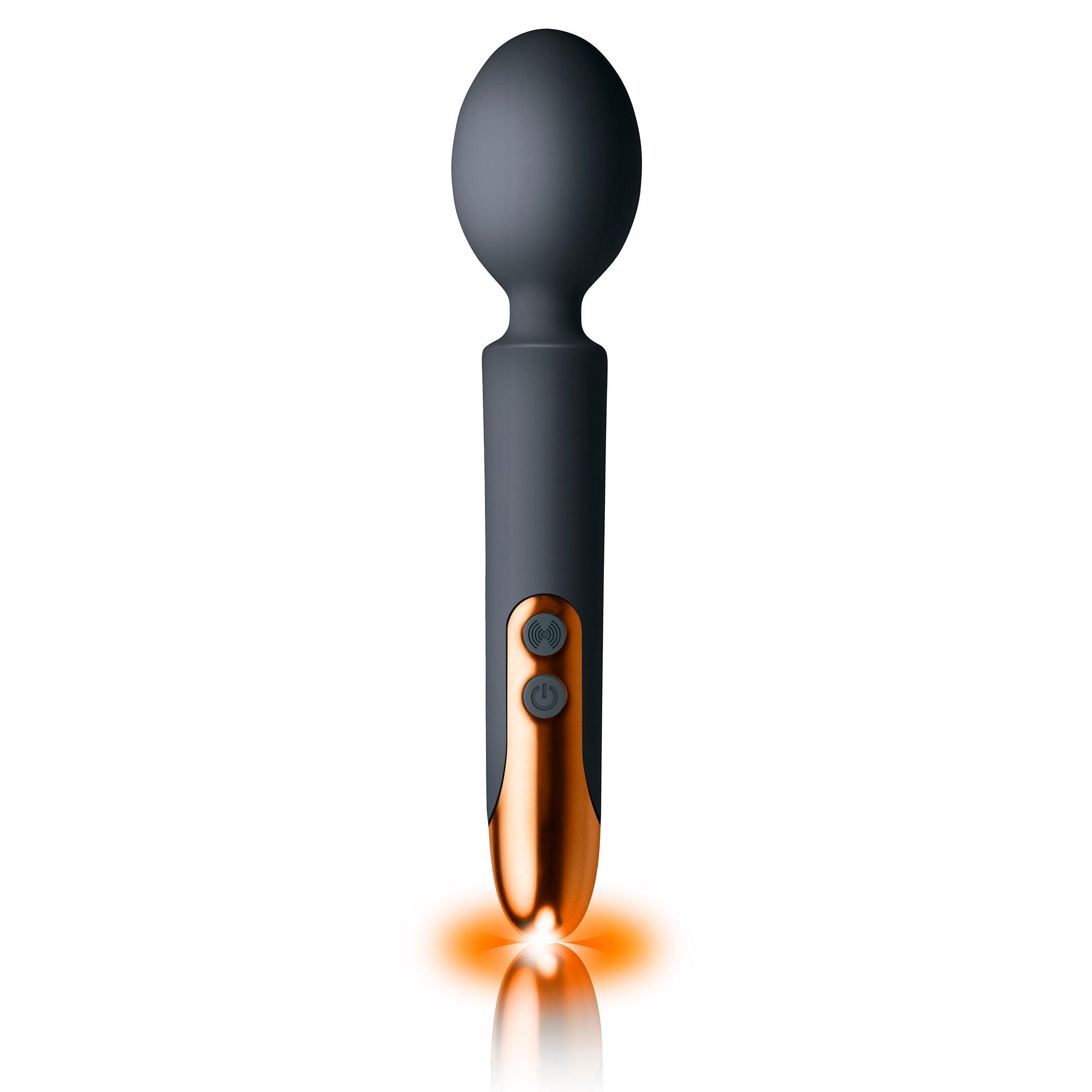Oriel Rechargeable Wand Black Mini Massager with 10 Modes Electric Massager