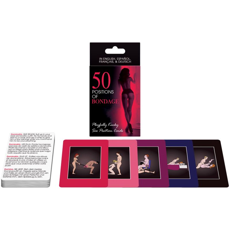 50 Positions of Bondage Cards – Adult Game Cards for Intimate Exploration > Novelties > Card Games
