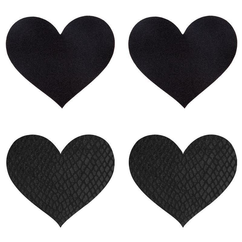 Peekaboo Pasties Black Hearts Pasties