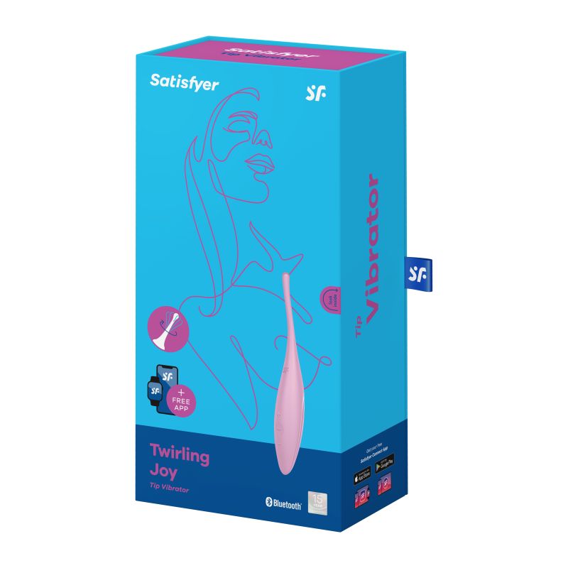 Satisfyer Twirling Joy – Waterproof Rechargeable Silicone Vibrator with App Control > Sex Toys > Couples Toys