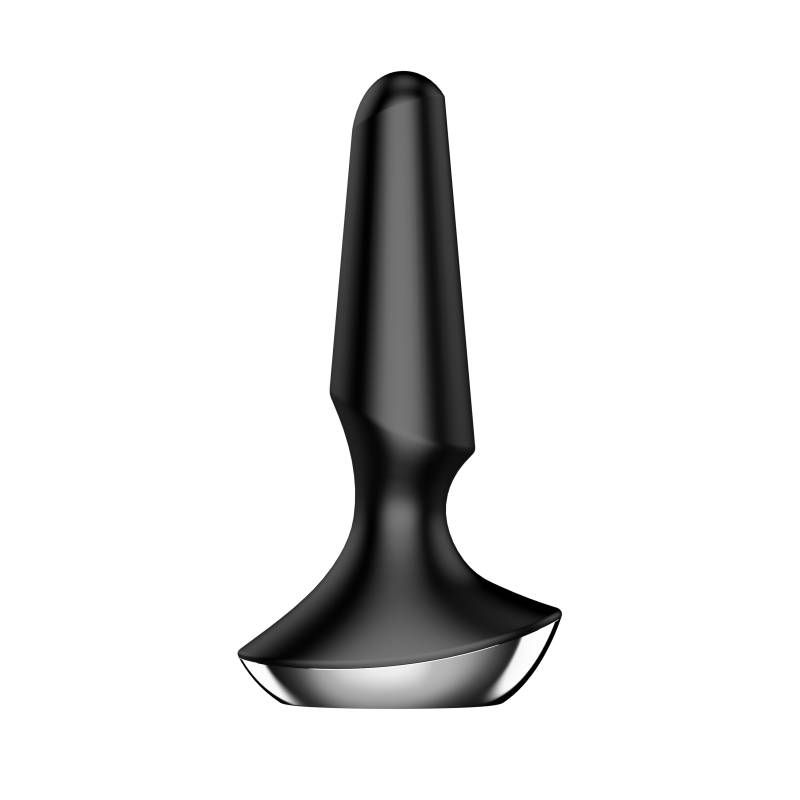 Satisfyer Plug-Ilicious 2 5.3 Inch Ergonomic Anal Vibrator Black > Anal Range > Vibrating Butt Plugs