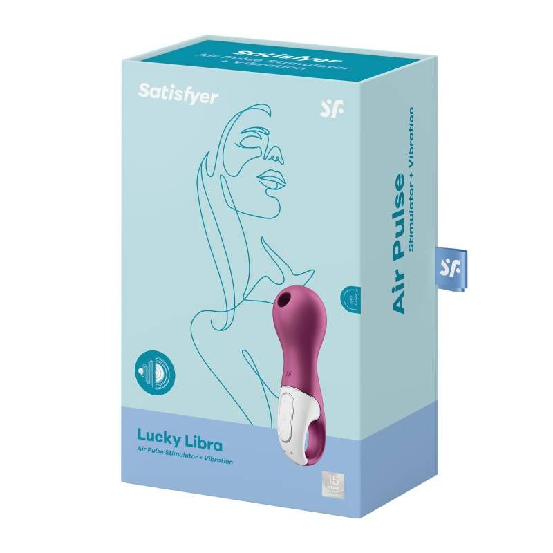 Satisfyer Libra Air Wave Vibrator - Berry AIR PULSATION