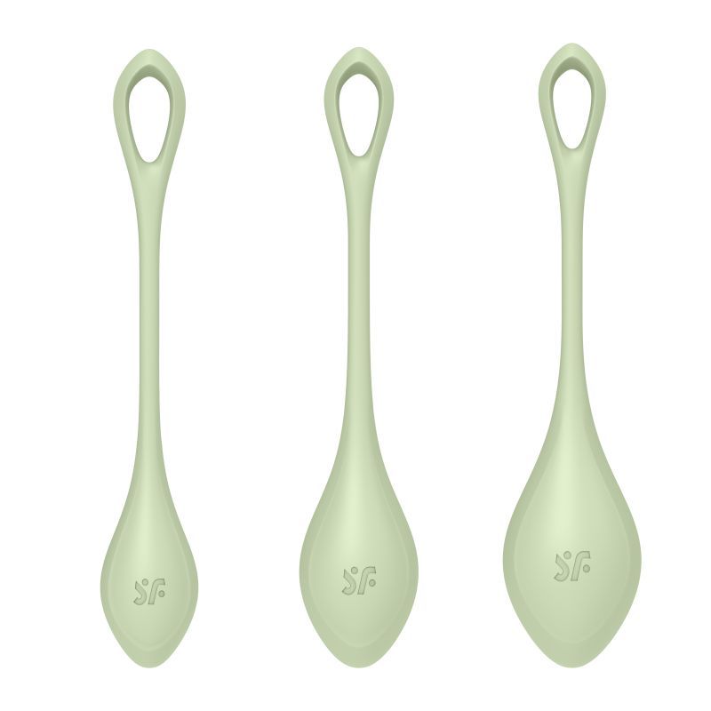 Satisfyer Yoni Power Balls 2 – Body-Safe Silicone 3 Sizes Pelvic Floor Exerciser Set > Sex Toys For Ladies > Kegel Exercise