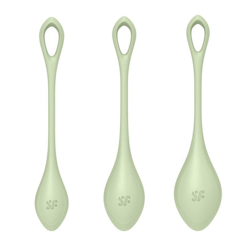 Satisfyer Yoni Power Balls 2 – Body-Safe Silicone 3 Sizes Pelvic Floor Exerciser Set > Sex Toys For Ladies > Kegel Exercise