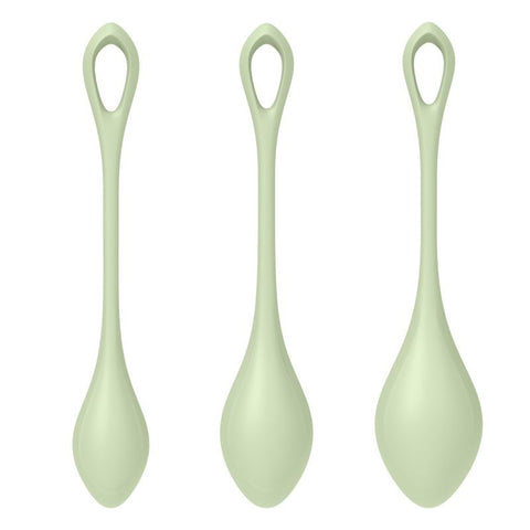 Satisfyer Yoni Power Balls 2 – Body-Safe Silicone 3 Sizes Pelvic Floor Exerciser Set > Sex Toys For Ladies > Kegel Exercise