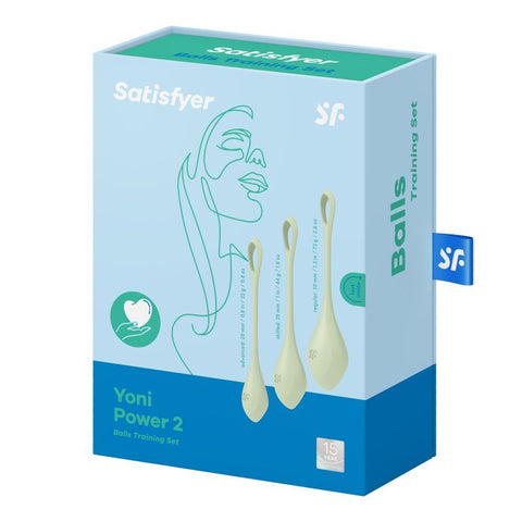 Satisfyer Yoni Power Balls 2 – Body-Safe Silicone 3 Sizes Pelvic Floor Exerciser Set > Sex Toys For Ladies > Kegel Exercise