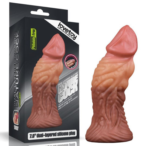 Lovetoy 7 Inch Dual Layered Silicone Cock > Sex Toys > Other Dildos