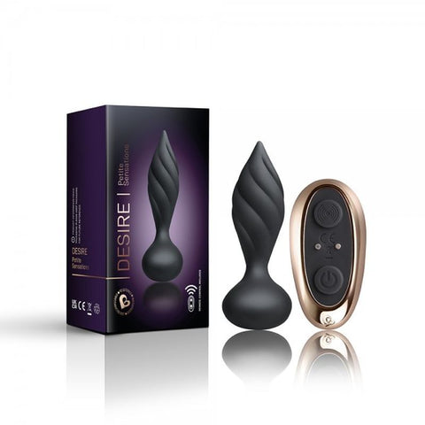 Petite Sensation Desire (Black) – Remote-Controlled Butt Plug > Anal Range > Vibrating Butt Plugs