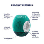 Satisfyer Masturbator Egg Naughty Compact Textured Masturbator Device > Sex Toys For Men > Masturbators Cup