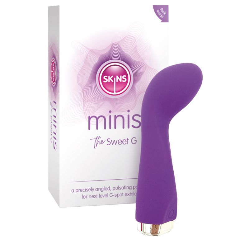 Skins Minis The Sweet G Compact Rechargeable Curved G-Spot Vibrator Travel Size Purple > Sex Toys For Ladies > G-Spot Vibrators