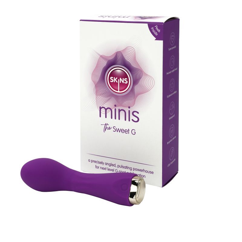 Skins Minis The Sweet G Compact Rechargeable Curved G-Spot Vibrator Travel Size > Sex Toys For Ladies > G-Spot Vibrators