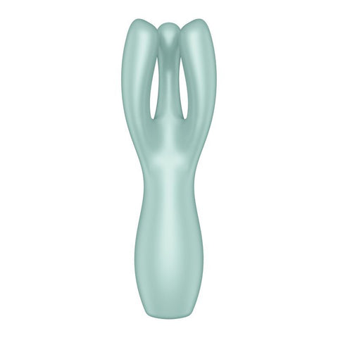 Satisfyer Threesome 3 Lay-On Vibrator – Waterproof External Silicone Vibrator Green > Vibrators > Vibrating Pads