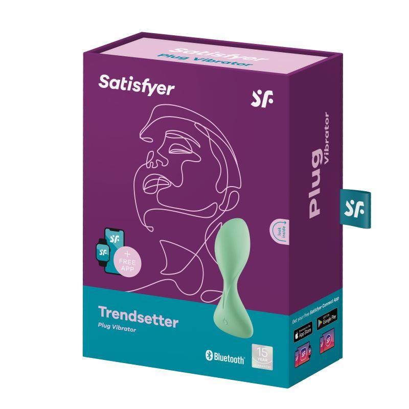 Satisfyer Trendsetter Connect Vibrating Anal Plug Light Green