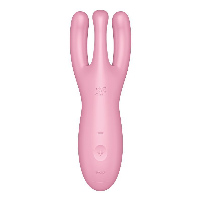 Satisfyer Threesome 4 Connect – App-Controlled Flexible Clitoral and Labia Vibrator Pink > Sex Toys > Couples Toys