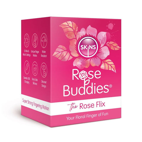 Skins Rose Buddies Rose Flix Clitoral Massager Pink > Sex Toys For Ladies > Rose Stimulators