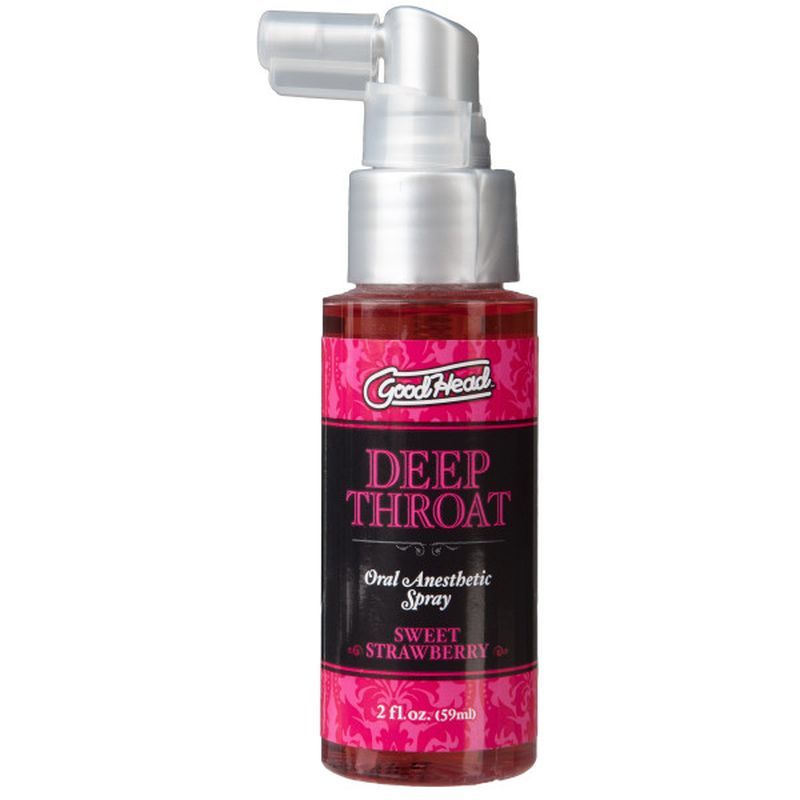 GoodHead Deep Throat Spray 59ml - Sweet Strawberry Flavor > Lube > Oral Gels & Sprays