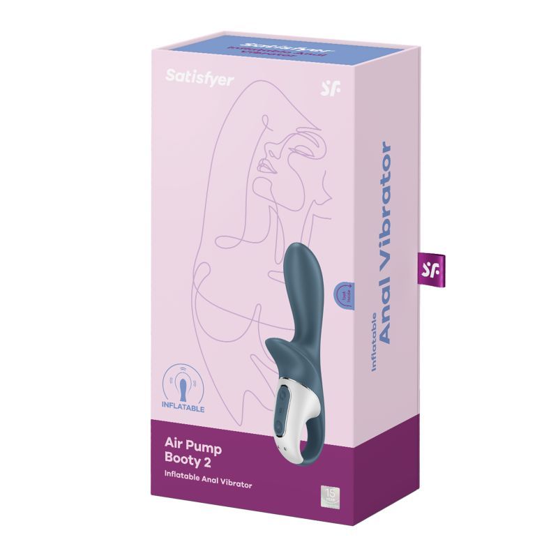 Satisfyer Air Pump Booty 2 Inflatable Anal Toy with Deep Vibrations > Anal Range > Tunnel and Stretchers